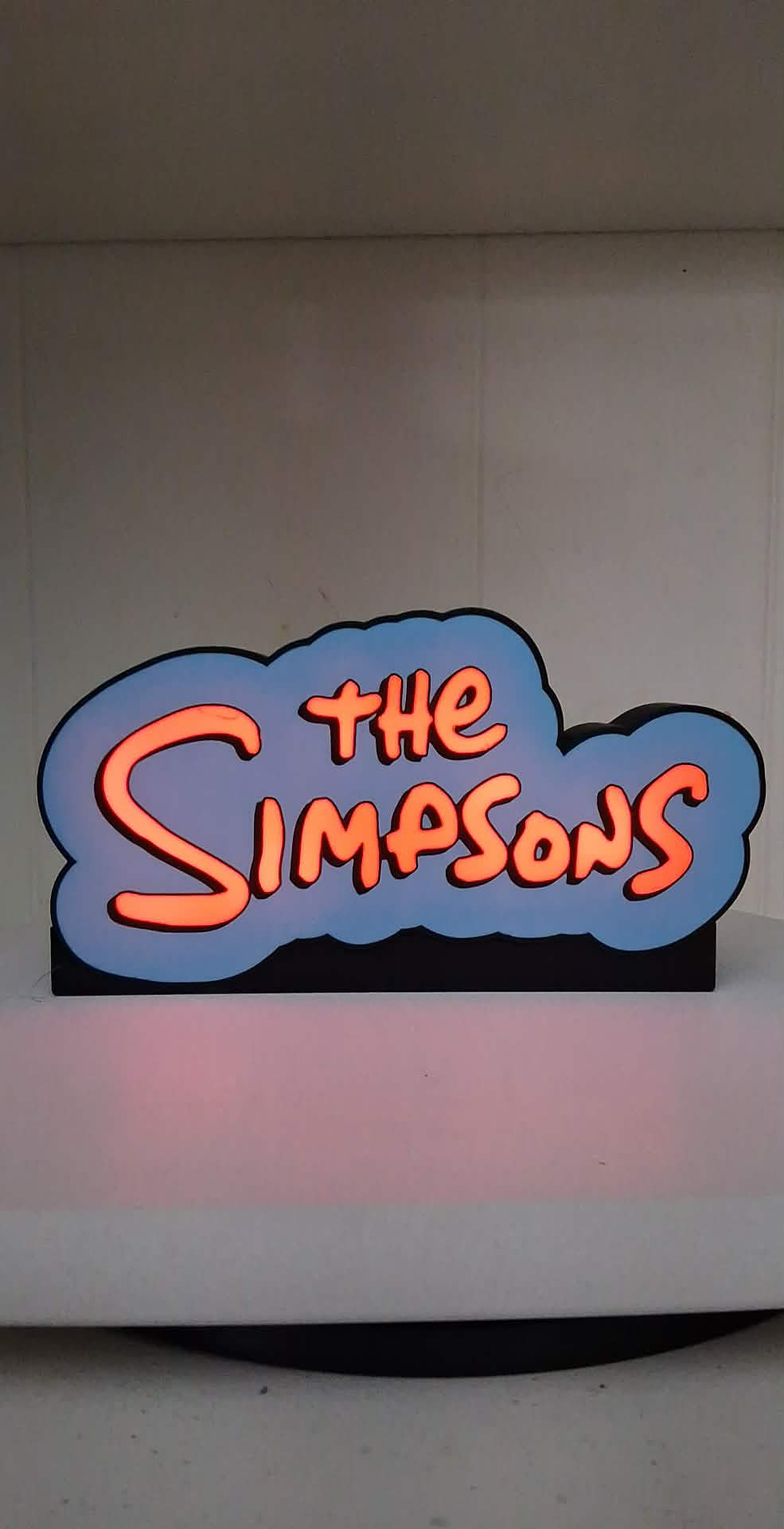 The Simpsons Light LED light box – custom 3D printed – Lit Layer Creations